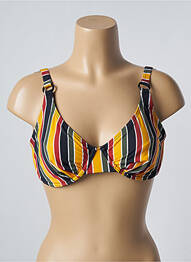 Sutien de costum de baie elasticitate sutien cupe întregi cu decolteu înalt galben SUN PROJECT femeie