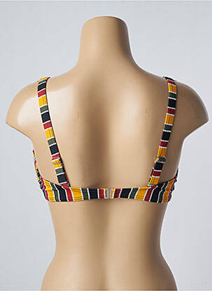 Sutien de costum de baie elasticitate sutien cupe întregi cu decolteu înalt galben SUN PROJECT femeie