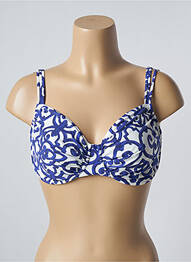 Sutien de costum de baie elasticitate sutien cupe întregi cu decolteu înalt albastru MARYAN MEHLHORN femme