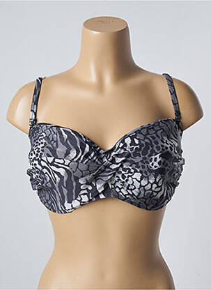 Sutien de costum de baie elasticitate top sutien modelat gri FANTASIE femeie
