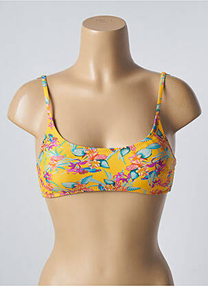 Sutien de costum de baie elasticitate top bentiță galben SUN PROJECT femeie