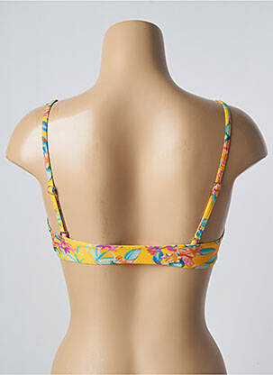 Sutien de costum de baie elasticitate top bentiță galben SUN PROJECT femeie