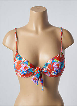 Sutien de costum de baie elasticitate top sutien push-up portocalie SUN PROJECT femeie