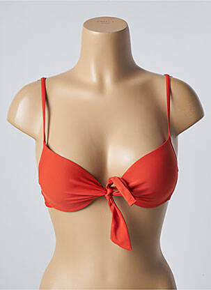 Sutien de costum de baie elasticitate top sutien push-up portocalie SUN PROJECT femeie