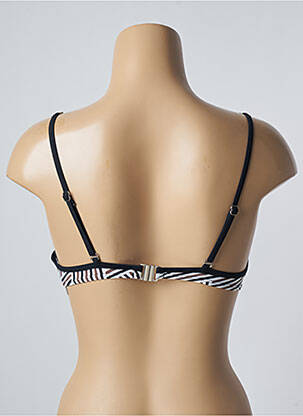Sutien de costum de baie elasticitate top sutien push-up negru SUN PROJECT femeie