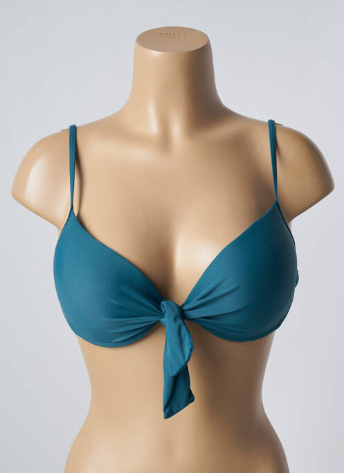 Sutien de costum de baie elasticitate top sutien push-up albastru SUN PROJECT femme