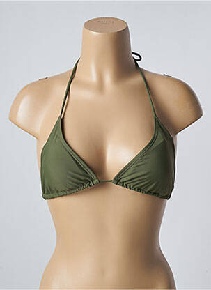 Sutien de costum de baie elasticitate sutien cu susținere înaltă și burete detașabil verde SUN PROJECT femeie