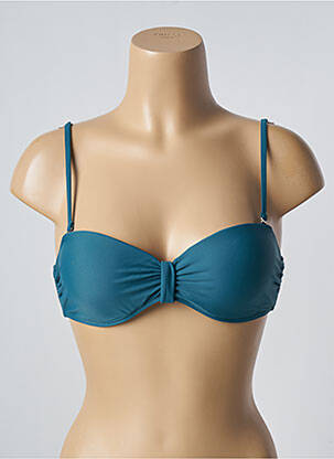 Sutien de costum de baie elasticitate sutien balconet cu decolteu înalt verde SUN PROJECT femeie