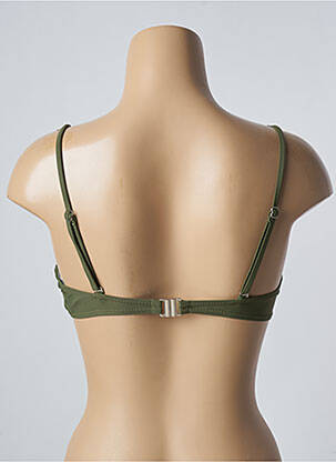 Sutien de costum de baie elasticitate sutien balconet cu decolteu înalt verde SUN PROJECT femeie