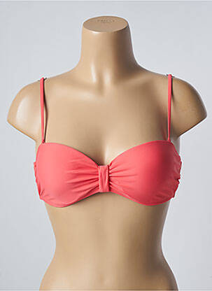 Sutien de costum de baie elasticitate sutien balconet cu decolteu înalt roz SUN PROJECT femeie