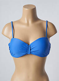 Sutien de costum de baie elasticitate sutien balconet cu decolteu înalt albastru SUN PROJECT femeie