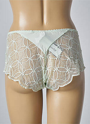 Shorty efect material satinat verde EMPREINTE femeie