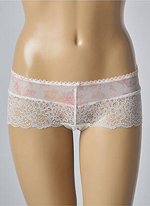 Shorty efect material satinat bej EMPREINTE femeie