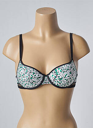 Sutien efect material satinat top sutien modelat alb PASSIONATA femeie