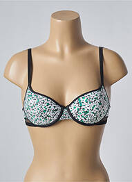 Sutien efect material satinat top sutien modelat alb PASSIONATA femeie