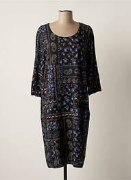 Rochie midi mâneci 3/4 mâneci 3/4 negru GRIFFON femme