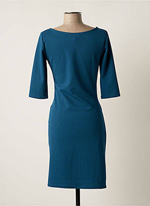 Rochie scurtă mâneci 3/4 mâneci 3/4 albastru FILLE A SUIVRE femeie