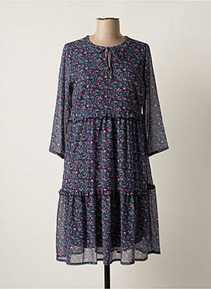 Rochie midi mâneci 3/4 mâneci 3/4 verde GRIFFON femeie