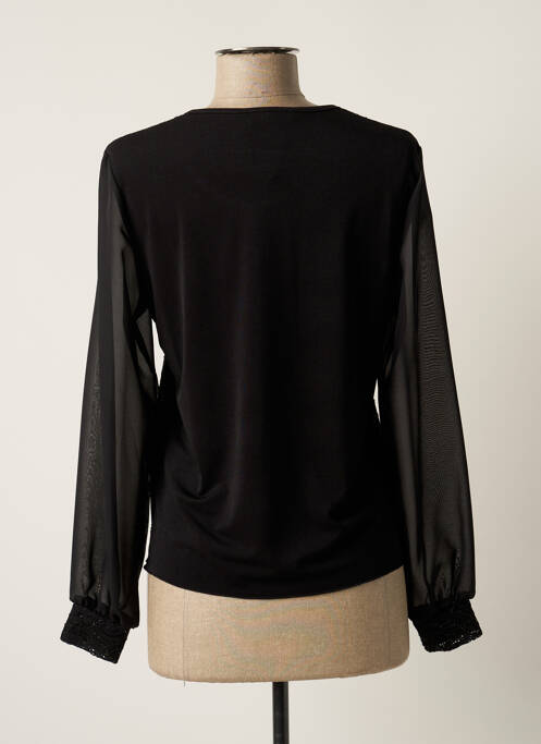 Tricou croială cambrată mâneci lungi negru GRIFFON femme