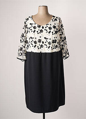 Rochie midi mâneci lungi mâneci lungi negru SPG WOMAN femeie