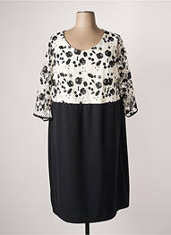 Rochie midi mâneci lungi mâneci lungi negru SPG WOMAN femeie