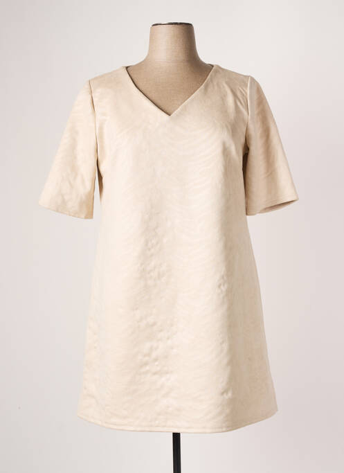 Rochie midi bej HALOGENE femeie