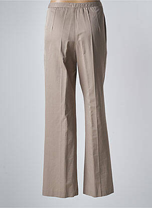 Pantalon drept talie elastică mărime normală bej FRANCOISE F femeie