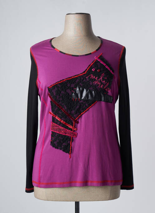 Top violet PAUSE CAFE femeie