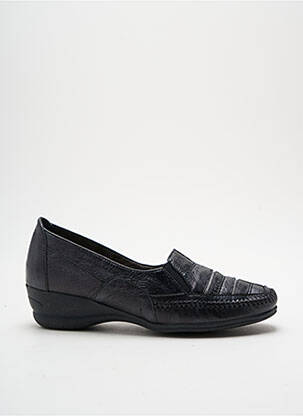Mocasini arcadă plantară toc de 4 la 6 cm negru GEO-REINO femeie