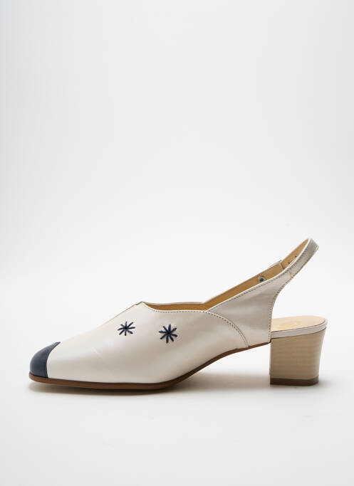 Sandale/Pantofi decupați bej OMBELLE femeie