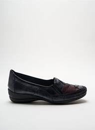 Mocasini țesătură satinată toc plat până la 3 cm gri GEO-REINO femme