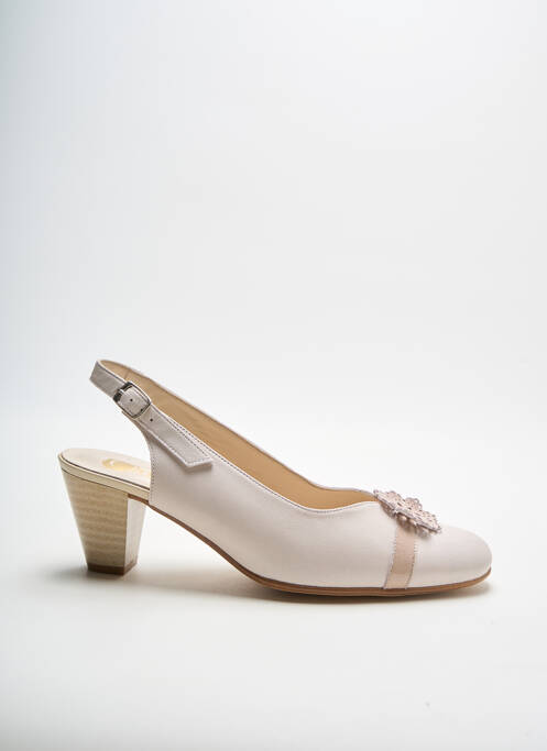 Pantofi cu toc bej OMBELLE femeie