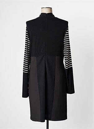 Rochie midi mâneci lungi mâneci lungi negru LESLIE femeie