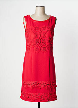 Rochie midi roșu LESLIE femeie