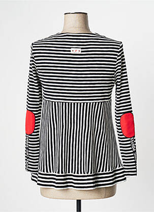 Vestă cu mâneci lungi elasticitate negru POUPEE CHIC femeie