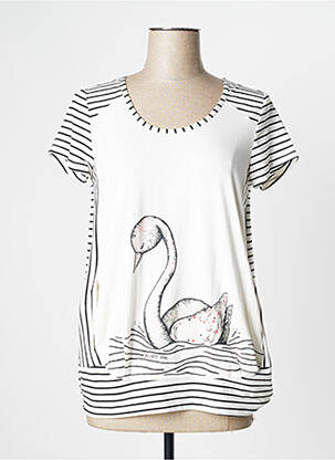 Top alb POUPEE CHIC femeie