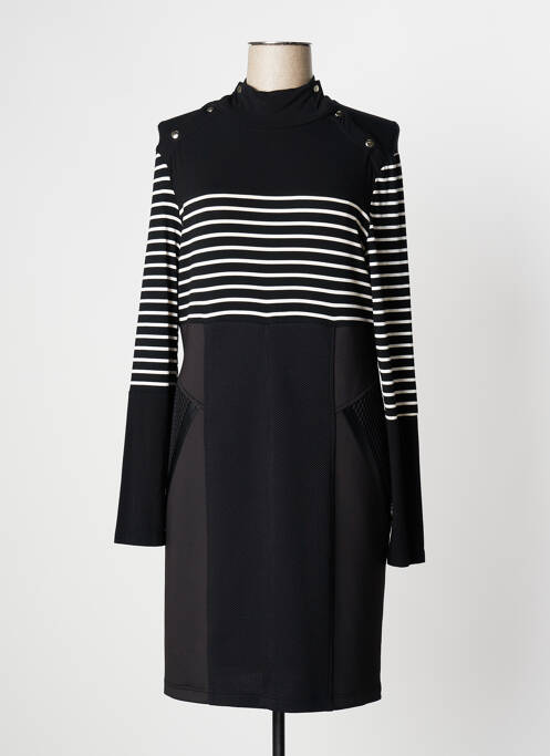 Rochie midi mâneci lungi mâneci lungi negru LESLIE femme