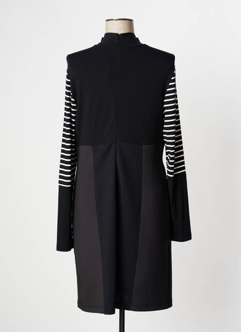 Rochie midi mâneci lungi mâneci lungi negru LESLIE femme