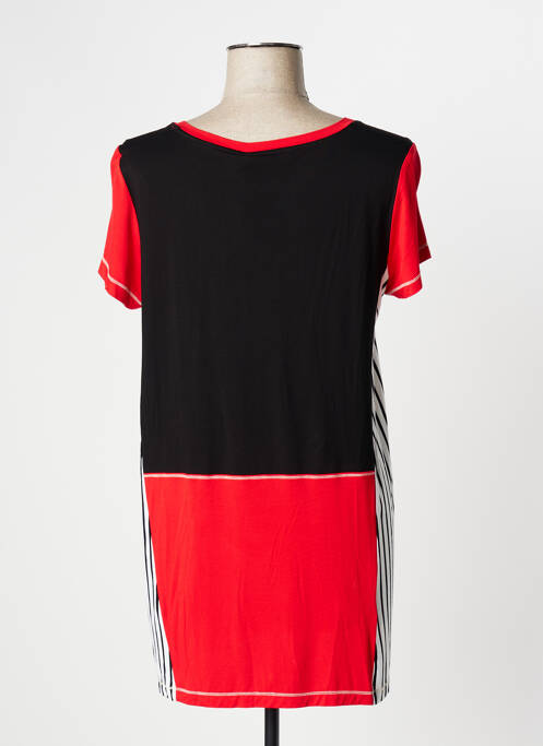 Tunică mâneci scurte roșu POUPEE CHIC femeie