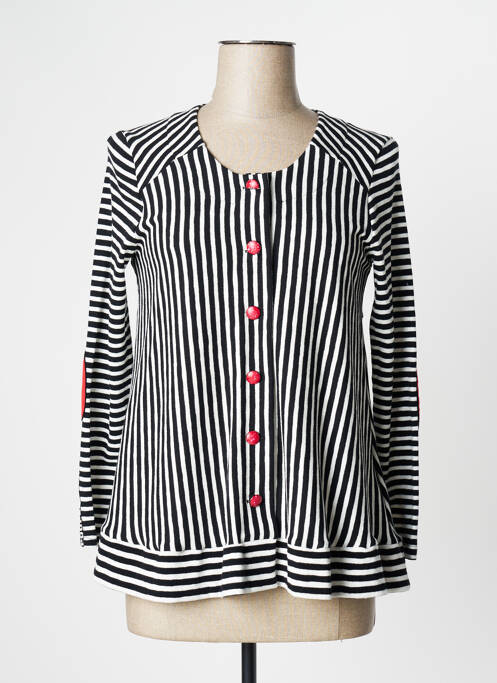 Vestă cu mâneci lungi negru POUPEE CHIC femeie