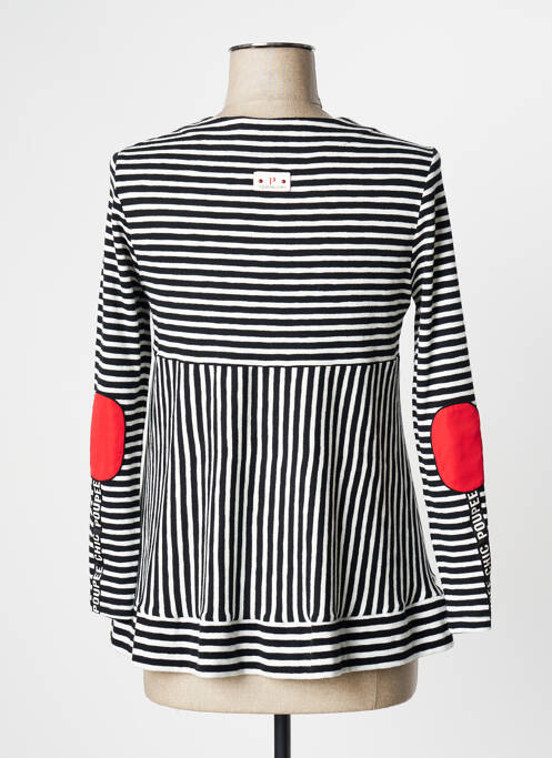 Vestă cu mâneci lungi negru POUPEE CHIC femeie