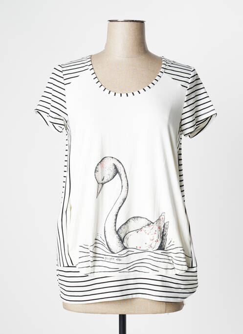 Top alb POUPEE CHIC femeie