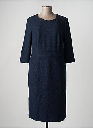 Rochie midi mâneci 3/4 mâneci 3/4 albastru BASLER femeie