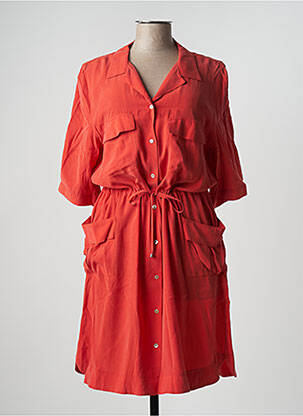 Rochie midi portocaliu EVA KAYAN femeie