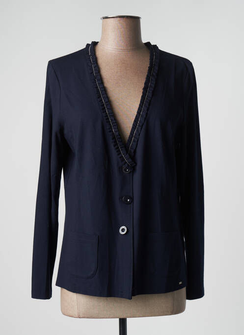 Vestă cu mâneci lungi albastru LUCIA femeie