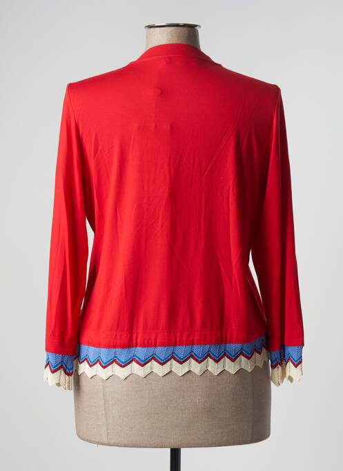 Vestă cu mâneci lungi roșu POUPEE CHIC femeie