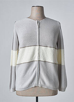 Vestă cu mâneci lungi gri PURE BY LUCIA femeie