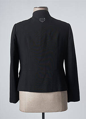 Jachete casual croială cambrată negru POUPEE CHIC femeie