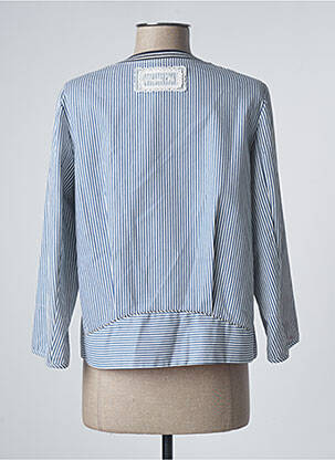 Jachete elegante buzunare albastru POUPEE CHIC femeie