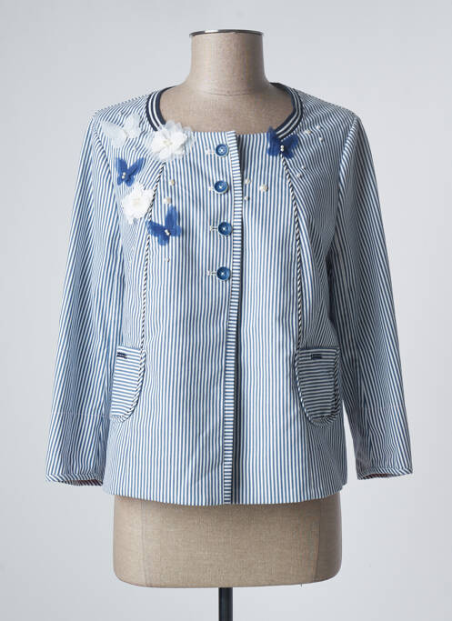 Jachete elegante albastru POUPEE CHIC femeie